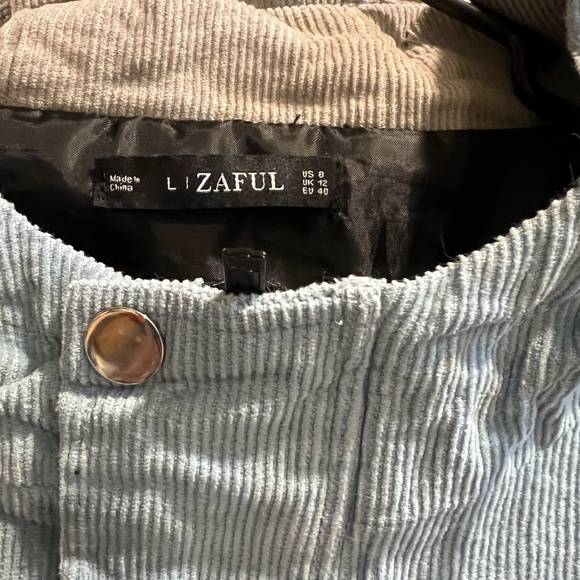 Trendy Color Block Corduroy Jacket - Zaful (Size Large) - Picture 3 of 6